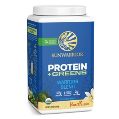 Sunwarrior Warrior Blend Organic Protein + Greens Vanilla 750 Grams