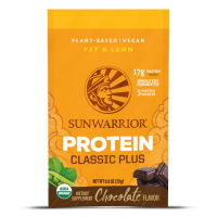 Sunwarrior Classic Plus Biologische Chocolade Proteïne 25 Gram