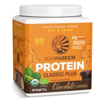 Sunwarrior Classic Plus Biologische Proteïne Chocolade 375 Gram