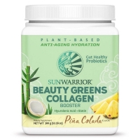 Sunwarrior Beauty Greens Collagen Pina Colada 300 Gram