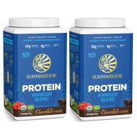 Sunwarrior Warrior Blend Biologische Proteïne Chocolade Duo 750 Gram